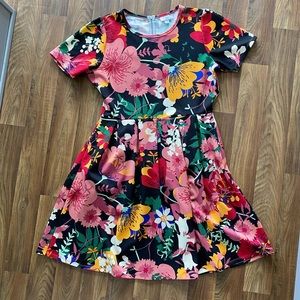 🧡SOLD🧡 LuLaRoe Floral Amelia Dress